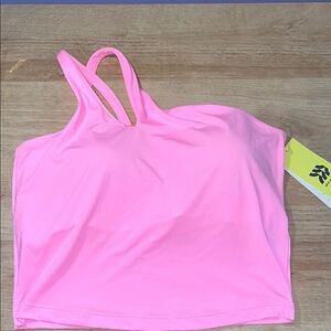 Pink Strappy workout top